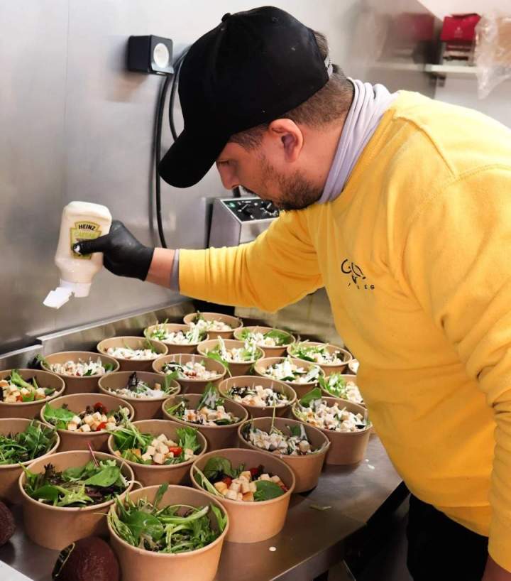 Préparation bowls salades Montpellier